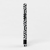 Modern Monogram stijlvol zwart-wit Case-Mate iPhone Case (Achterkant/rechts)