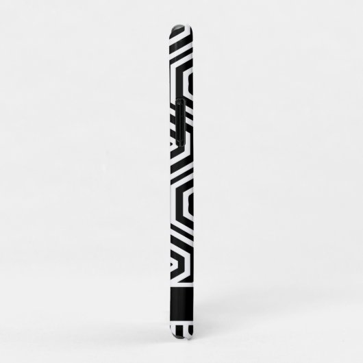 Modern Monogram stijlvol zwart-wit Case-Mate iPhone Case (Achterkant/rechts)