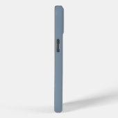 Modern Monogram Stofblauw Case-Mate iPhone Case (Achterkant / Rechts)