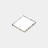 Modern Monogram Stofblauw  Post-it® Notes (Schuin)