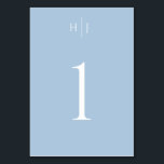 Modern Monogram Stusty Blue Wedding Kaart<br><div class="desc">Deze eenvoudige maar elegante tafelkaart is voorzien van een modern monogram ontwerp dat het meest overeenkomt met elk trouwthema. Voeg uw aangepaste tekst toe met behulp van het formulier sjabloon. Gebruik de geavanceerde bewerkingsmenu's door het ontwerpgereedschap te selecteren om de kleuren,  het lettertype en de lay-out te wijzigen.</div>