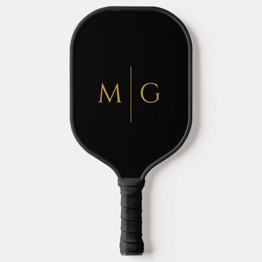 Modern Monogram Stylish Custom Pickleball Paddle (Voorkant)