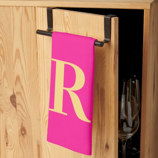 Modern Monogram Theedoek (Derde Gevouwen)