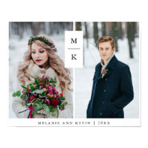 Modern Monogram | Twee fotorasters