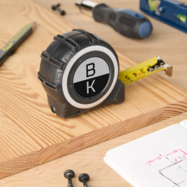 Modern Monogram Twee Initialen Aangepaste kleuren Rolmaat