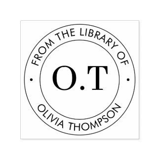 modern Monogram uit de bibliotheek van Zelfinktende Stempel