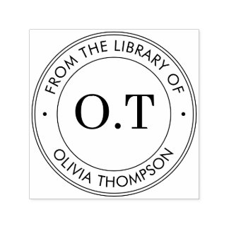 modern Monogram uit de bibliotheek van Zelfinktende Stempel