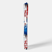 Modern Monogram USA Sterren en Strepen Case-Mate iPhone Case (Achterkant / Rechts)