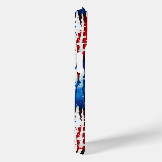 Modern Monogram USA Sterren en Strepen Case-Mate iPhone Case (Achterkant / Rechts)