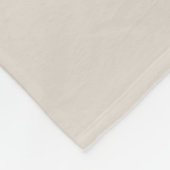 Modern Monogram Vetgedrukt Begin Crème Beige Minim Fleece Deken (Hoek)