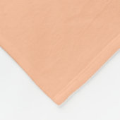 Modern Monogram Vetgedrukt Beginletter Perzik Oran Fleece Deken (Hoek)