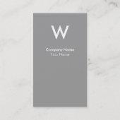 Modern Monogram Visitekaartje (Achterkant)