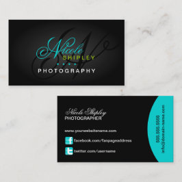 Modern Monogram Visitekaartje