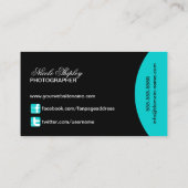 Modern Monogram Visitekaartje (Achterkant)