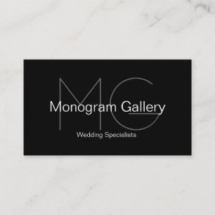 Modern Monogram  Visitekaartje