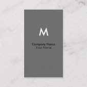 Modern Monogram Visitekaartje (Achterkant)
