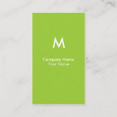 Modern Monogram Visitekaartje (Achterkant)