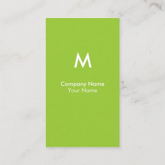Modern Monogram Visitekaartje (Achterkant)