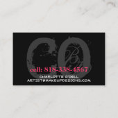 Modern Monogram Visitekaartje (Achterkant)