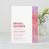 Modern Monogram Vrijgezellenfeest Kaart (Staand voorkant)