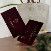 Modern Monogram Vrouw Face Line Art Visitekaartje