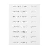 Modern Monogram Weddenschap (Vel)