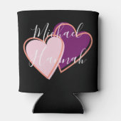 Modern Monogram Weddenschappen minimalistisch Klas Blikjeskoeler (Achterkant)