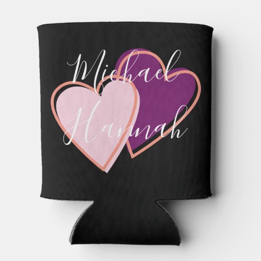 Modern Monogram Weddenschappen minimalistisch Klas Blikjeskoeler (Achterkant)