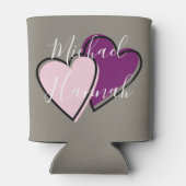 Modern Monogram Weddenschappen minimalistisch Klas Blikjeskoeler (Achterkant)