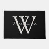 Modern Monogram Welkomstdeur Accent voor Nieuwe Hu Deurmat (Voorkant)