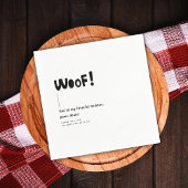 Modern Monogram Wit Minimalistische Bruiloft Servet