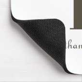 Modern Monogram Wit Muismat (Hoek)