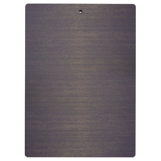 Modern Monogram Wood White Marble Klembord (Achterkant)