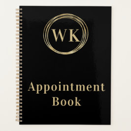 Modern Monogram Zakelijk Afsprakenboek Planner