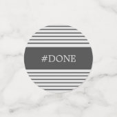 Modern Monogram Zilver Grijs Graduation Party Confetti (Kleine voorkant)