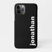 Modern Monogram Zwart Case-Mate iPhone Case (Achterkant)