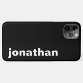 Modern Monogram Zwart Case-Mate iPhone Case (Achterkant (horizontaal))
