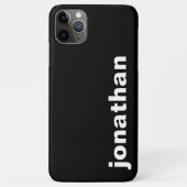 Modern Monogram Zwart Case-Mate iPhone Case (Achterkant)