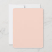 Modern monogram zwart roze roze eminine stijlvol notitiekaartje (Achterkant)