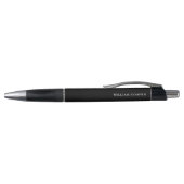 Modern Monogram Zwart Wit | Aangepaste naam Kleurr Pen (Bovenkant)
