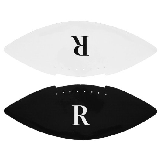 Modern Monogram zwart-wit American Football (Panelen)