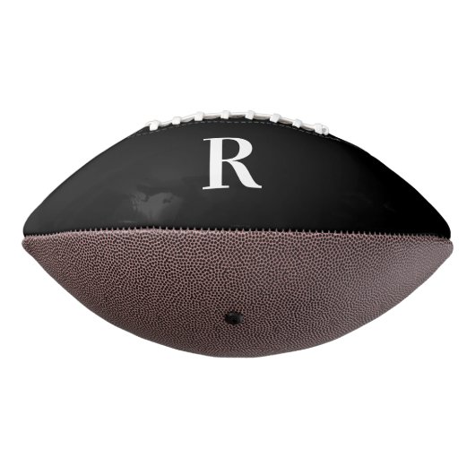 Modern Monogram zwart-wit American Football (Gedraaid 270)