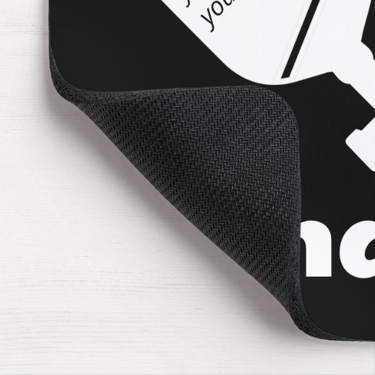 Modern monogram zwart-wit trendy Pickleball Muismat (Hoek)