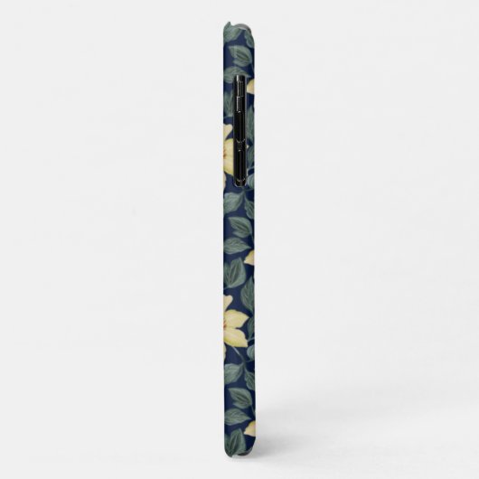 Modern Monogrammed Add Jouw naam Navy Floral Case-Mate iPhone Case (Achterkant/links)