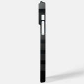 Modern Monogrammed Black en Grey Case-Mate iPhone Case (Achterkant / Links)