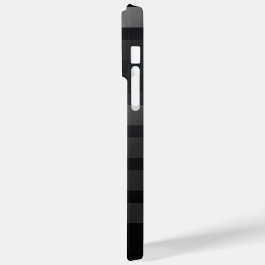 Modern Monogrammed Black en Grey Case-Mate iPhone Case (Achterkant / Links)