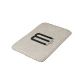 Modern Monogrammed "Creëer Uw Eigen" Badmat (Gekanteld)
