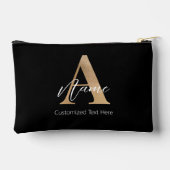 Modern Monogrammed Initiaal A & Naam Gepersonalise Etui (Achterkant)