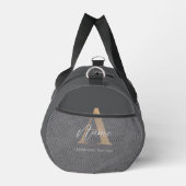 Modern Monogrammed Initiaal A & Naam Gepersonalise Plunjezak (Rechts)