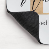 Modern Monogrammed Initiaal B & Naam Gepersonalise Muismat (Hoek)